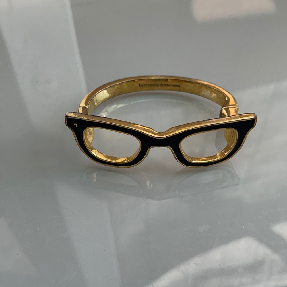 Kate Spade NY black glasses bracelet